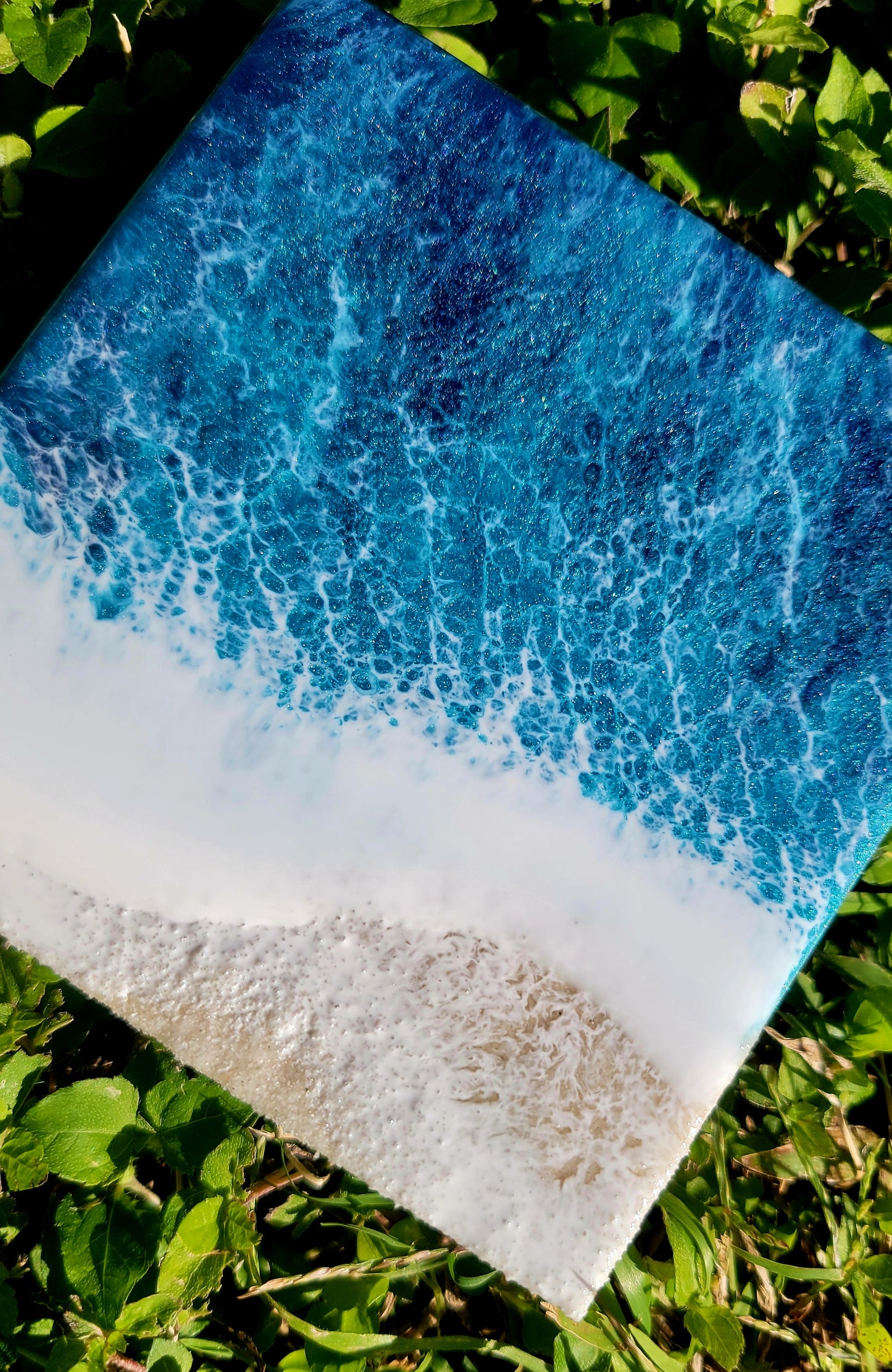 Mini Resin Ocean Wall Art 4 x 4 inches