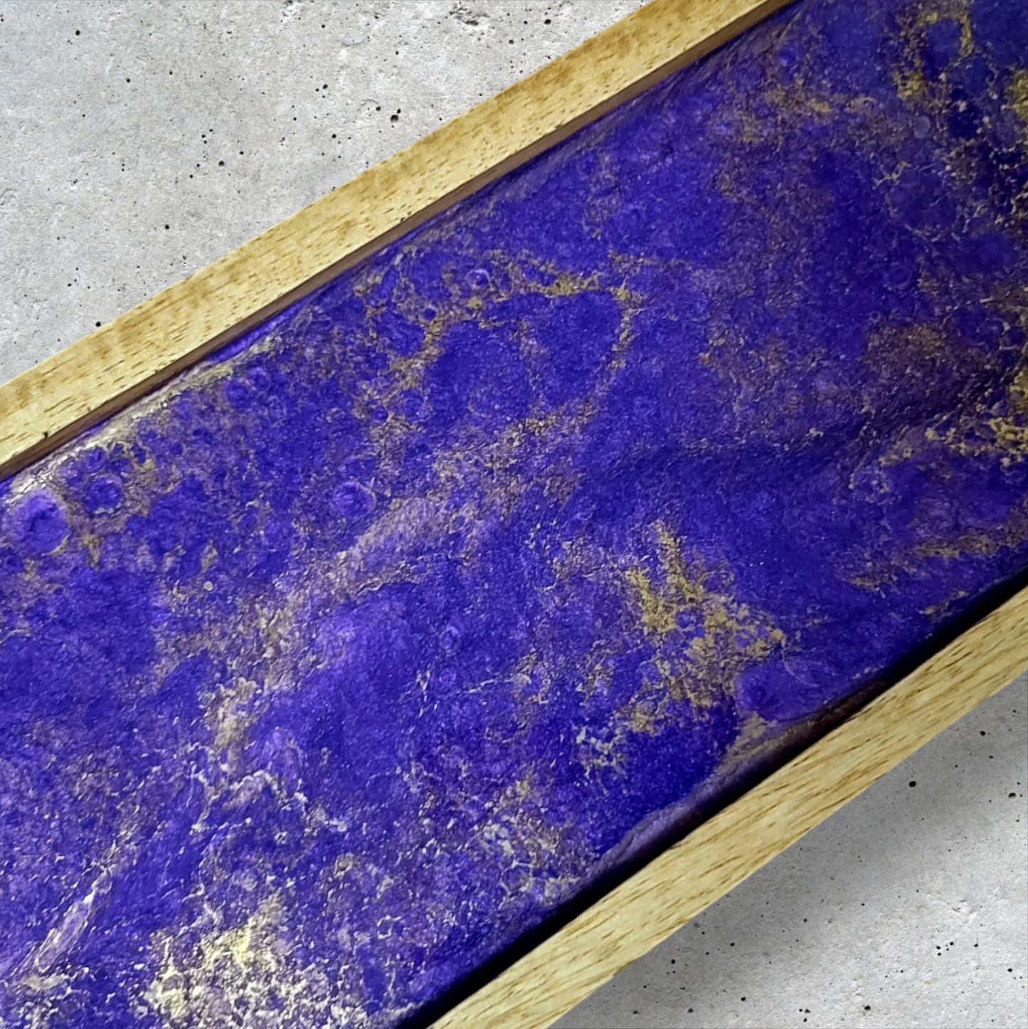 Purple and Gold Resin Catchall Tray